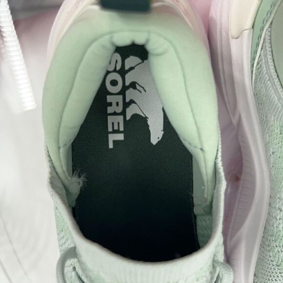 Sorel Explorer Blitz Stride Women's Size 6 Green White Lace Up Sneakers Shoes - Picture 14 of 16